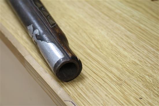 Two Middle Eastern muskets length 95cm